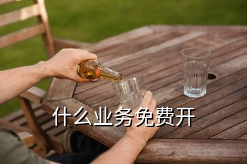 什么業(yè)務(wù)免費(fèi)開
