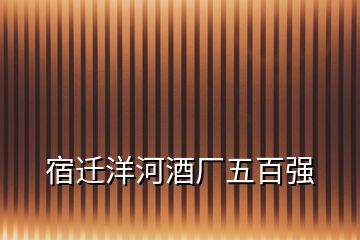 宿遷洋河酒廠五百?gòu)?qiáng)
