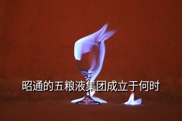 昭通的五糧液集團成立于何時
