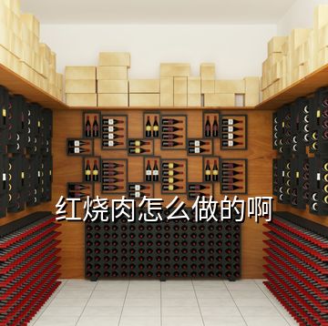 紅燒肉怎么做的啊
