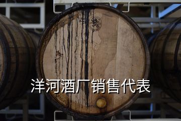 洋河酒廠銷售代表
