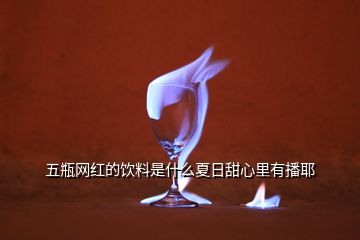 五瓶網紅的飲料是什么夏日甜心里有播耶