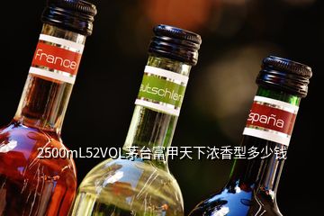 2500mL52VOL茅臺(tái)富甲天下濃香型多少錢