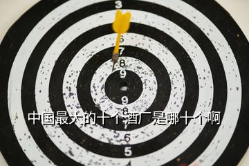 中國(guó)最大的十個(gè)酒廠是哪十個(gè)啊