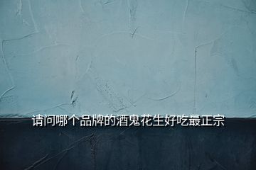 請(qǐng)問哪個(gè)品牌的酒鬼花生好吃最正宗