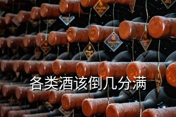 各類(lèi)酒該倒幾分滿(mǎn)