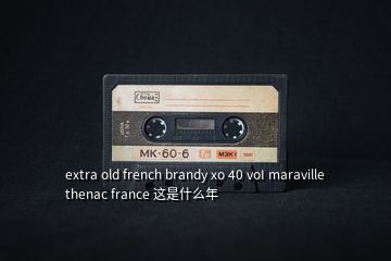 extra old french brandy xo 40 voI maraville thenac france 這是什么年