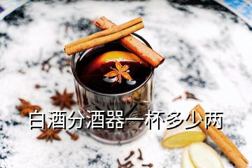 白酒分酒器一杯多少兩