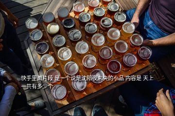 快手里面片段 是一個說是沈陽夜未央的小品 內(nèi)容是 天上一共有多少個