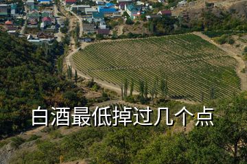 白酒最低掉過幾個點