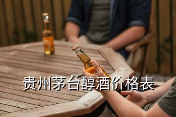 貴州茅臺(tái)醇酒價(jià)格表