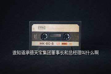 誰知道承德天寶集團(tuán)董事長和總經(jīng)理叫什么啊