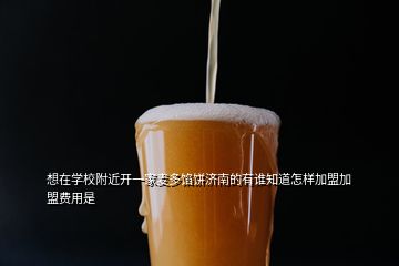 想在學(xué)校附近開一家麥多餡餅濟(jì)南的有誰(shuí)知道怎樣加盟加盟費(fèi)用是
