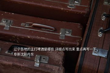 遼寧各地的主打啤酒是哪些 詳細(xì)點寫出來 重點再寫一下阜新沈陽丹東