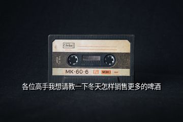 各位高手我想請教一下冬天怎樣銷售更多的啤酒