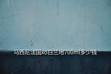馬西尼法國xo白蘭地700ml多少錢