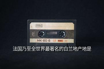 法國(guó)乃至全世界最著名的白蘭地產(chǎn)地是