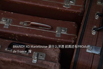 BRANDY XO Marielouise 是什么洋酒 前面還有PROduit de france 搜