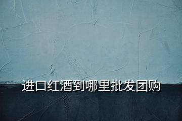 進(jìn)口紅酒到哪里批發(fā)團(tuán)購