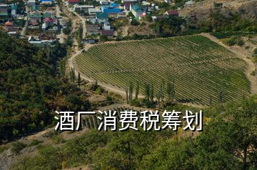 酒廠消費(fèi)稅籌劃