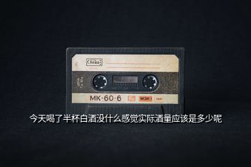 今天喝了半杯白酒沒(méi)什么感覺(jué)實(shí)際酒量應(yīng)該是多少呢