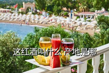 這紅酒叫什么 產(chǎn)地是哪