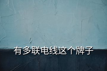 有多聯(lián)電線這個(gè)牌子