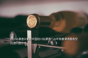 四川仙潭酒業(yè)集團(tuán)中國四川仙潭酒廠20年陳釀潭酒醬香型白酒53度價多