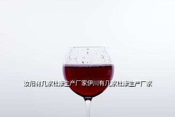 汝陽有幾家杜康生產廠家伊川有幾家杜康生產廠家