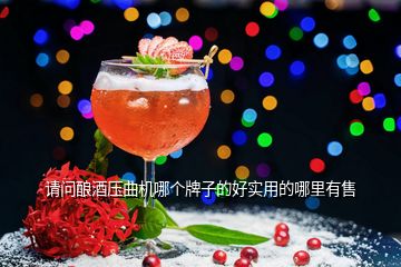 請(qǐng)問(wèn)釀酒壓曲機(jī)哪個(gè)牌子的好實(shí)用的哪里有售