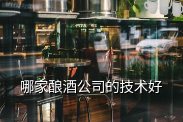 哪家釀酒公司的技術好