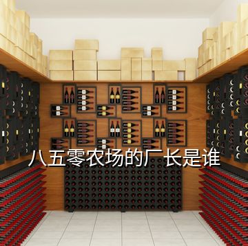 八五零農(nóng)場(chǎng)的廠長(zhǎng)是誰