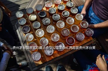 貴州茅臺鎮(zhèn)原漿珍藏濃香型52度500ML兩瓶裝貴州茅臺黃金