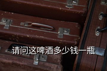 請問這啤酒多少錢一瓶