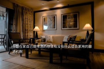 有想在家自己做啤酒的想法有沒(méi)有什么適合家用的釀酒機(jī)啊