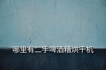 哪里有二手啤酒糟烘干機(jī)