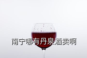 南寧哪有丹泉酒賣啊