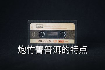 炮竹菁普洱的特點