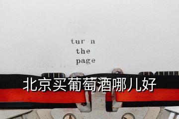 北京買(mǎi)葡萄酒哪兒好