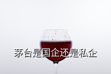 茅臺是國企還是私企