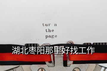 湖北棗陽(yáng)那里好找工作