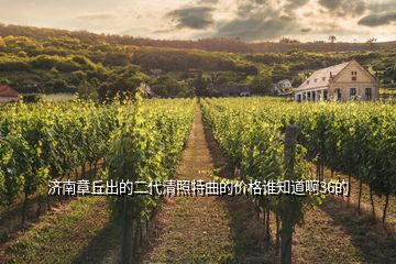 濟南章丘出的二代清照特曲的價格誰知道啊36的