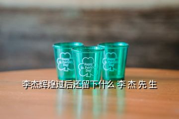 李杰輝煌過(guò)后還留下什么 李 杰 先 生