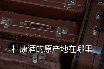 杜康酒的原產(chǎn)地在哪里