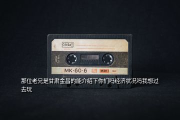 那位老兄是甘肅金昌的能介紹下你們嗎經濟狀況嗎我想過去玩